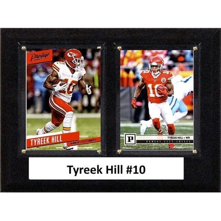 WILLIAMS & SON SAW & SUPPLY C&I Collectables 68TYRHILL NFL 6 x 8 in. Tyreek Hill Kansas City Chiefs Two Card Plaque 68TYRHILL